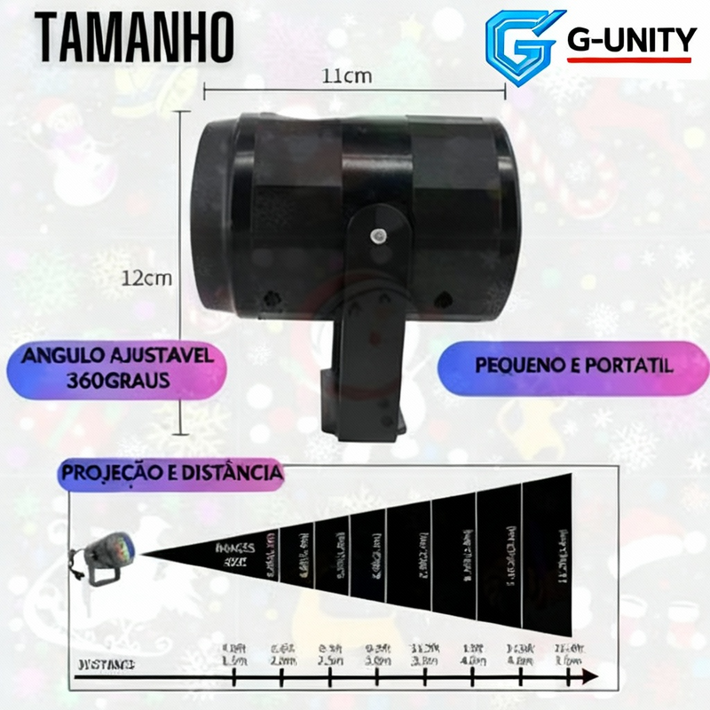 Projetor RGB LED Magic Natal