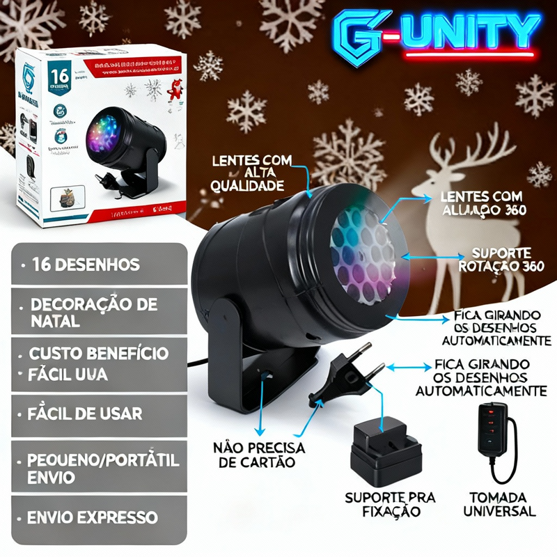 Projetor RGB LED Magic Natal